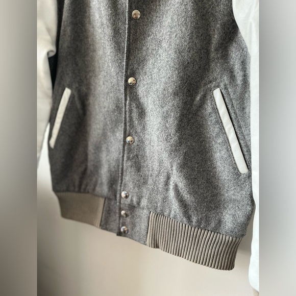 MKI MIYUKI ZOKU GREY/WHITE CLASSIC VARSITY JACKET - Picture 16 of 16